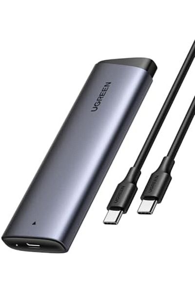 Ugreen حاوية NVME، حاوية M.2 NVME SSD بمنفذ USB 3.2 بسرعة 10 جيجابت في الثانية لـ NVMe PCIe M-Key/M+B Key في 2230/22