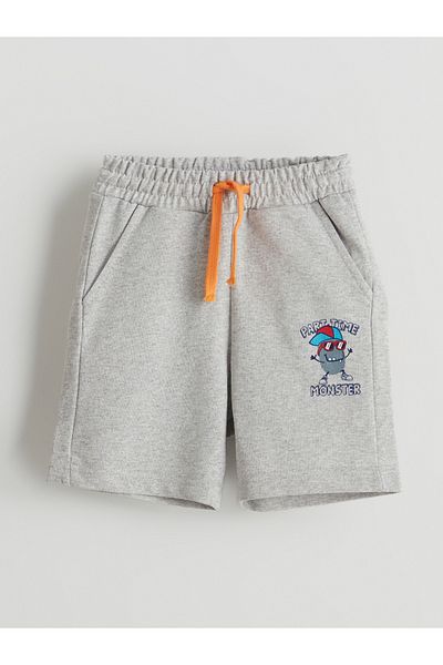 LC Waikiki Elastic Waist Printed Baby Boy Shorts