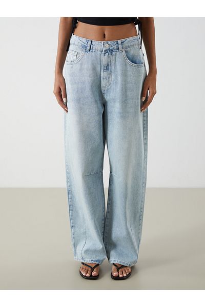 LC Waikiki Γυναικείο Jean Παντελόνι Baggy Fit