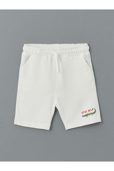 LC Waikiki Printed Boys' Shorts with Elastic Waist