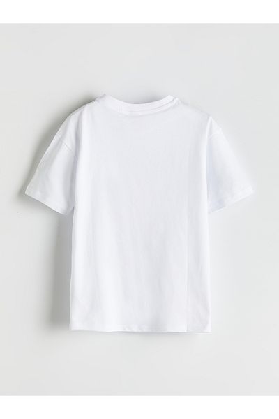 LC Waikiki Αγόρι μπλουζάκι με λαιμόκοψη One Piece με στάμπα