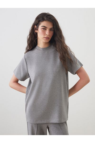 LC Waikiki Stand Collar Modal Blend Women's T-Shirt