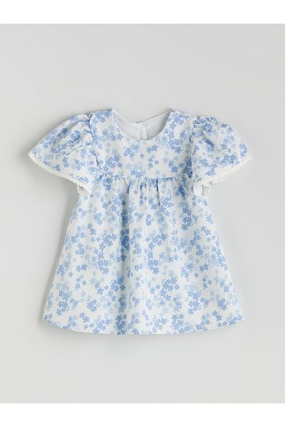 LC Waikiki Crew Neck Floral Baby Girl Dress