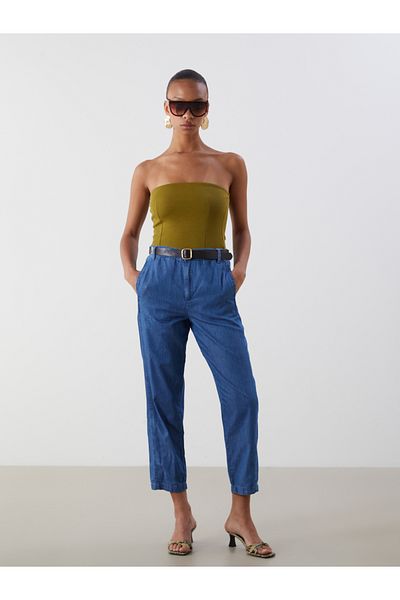 LC Waikiki Pantaloni de damă, cu talie elastică, în formă de blugi