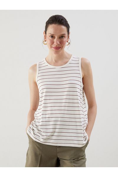 LC Waikiki Crew Neck Striped Women's Athlete
