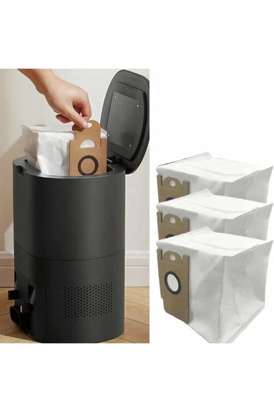 PAA-home Set of 3 dust bags compatible with the Lydsto R1 robot vacuum cleaner station