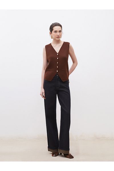 LC Waikiki V-Neck Women's Knitwear Vest