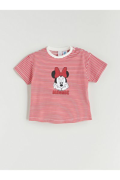 LC Waikiki Minnie Mouse Printed Baby Girl T-Shirt and Leggings 2-Piece