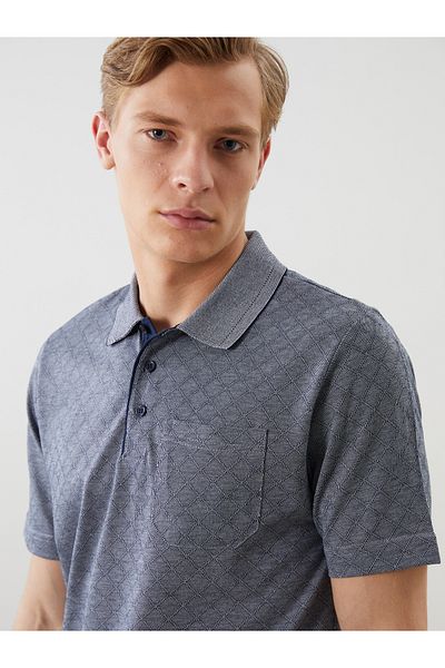 LC Waikiki Kurzarm-Herren-T-Shirt mit Polo-Ausschnitt