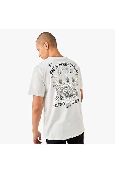 SP Characters Rick Sanchez Print Crew Neck T-shirt