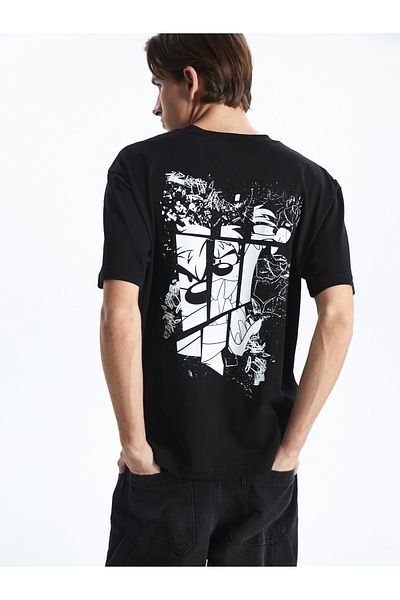 LC Waikiki Ανδρικό μπλουζάκι με στάμπα Looney Tunes Crew Neck
