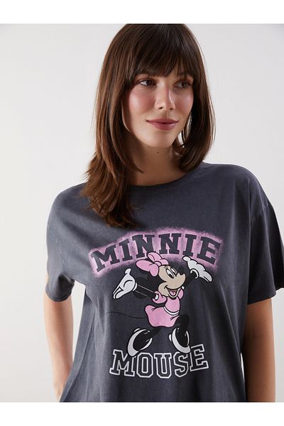 LC Waikiki Crew Neck Minnie Mouse Printed Women's T-Shirt