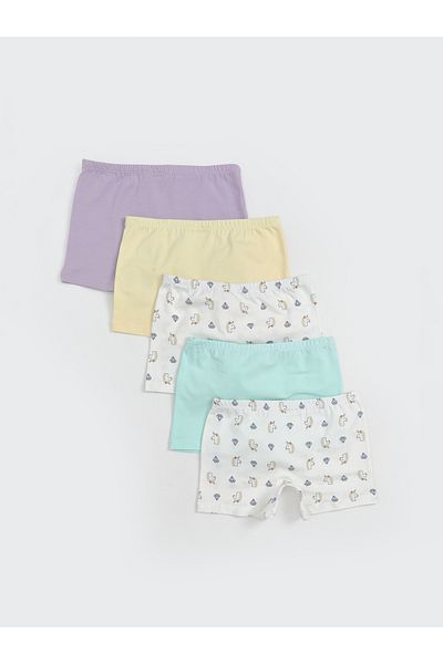 LC Waikiki Τυπωμένο κορίτσι Boxer 5 τεμαχίων