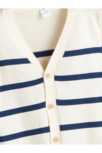 LC Waikiki V-Neck Boy's Knitwear Cardigan