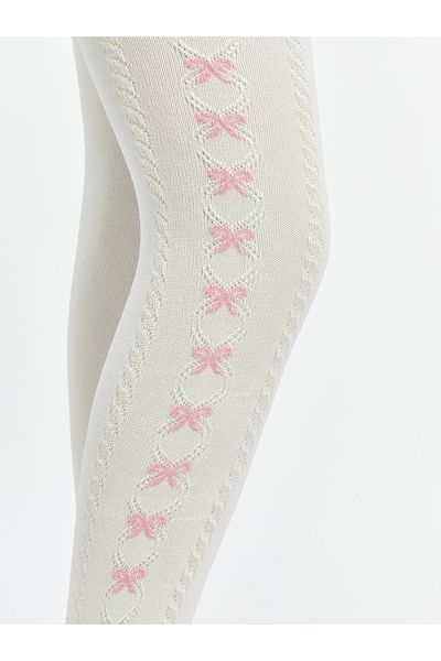 LC Waikiki Bow Detailed Girls' Pantyhose 2 Pack