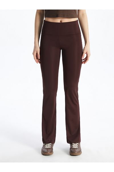 LC Waikiki Women's Elastic Waist Flared Leggings Sports Leggings