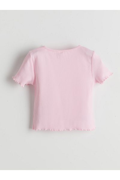 LC Waikiki Crew Neck Floral Girl's T-Shirt