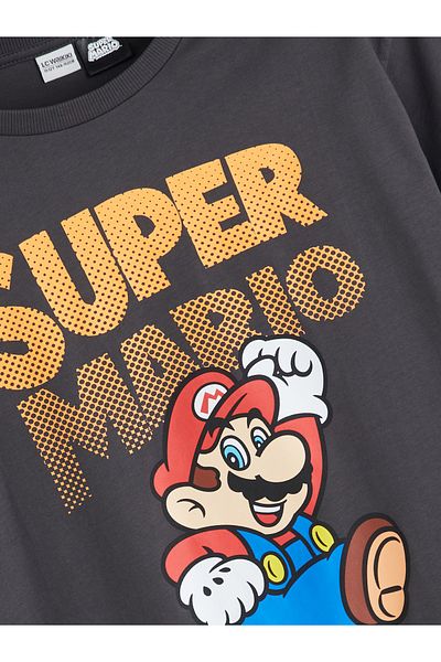 LC Waikiki Crew Neck Super Mario Printed Boys' T-Shirt