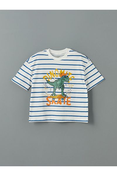 LC Waikiki Crew Neck Boys T-Shirt and Shorts 2-Piece