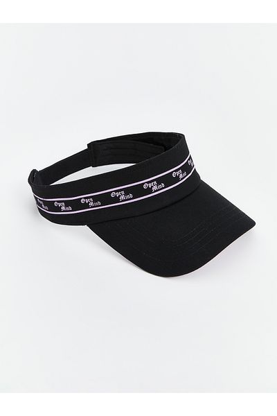 LC Waikiki Women's Visor Hat with Text Embroidery