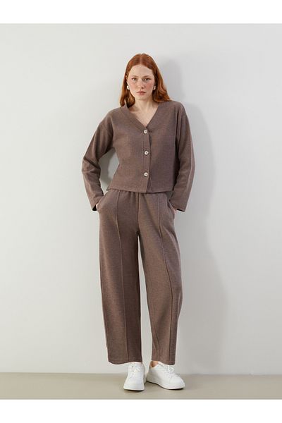 LC Waikiki Women's Knitwear Trousers with Elastic Waist
