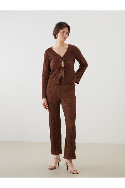 LC Waikiki V-Neck Textured Women's Cardigan