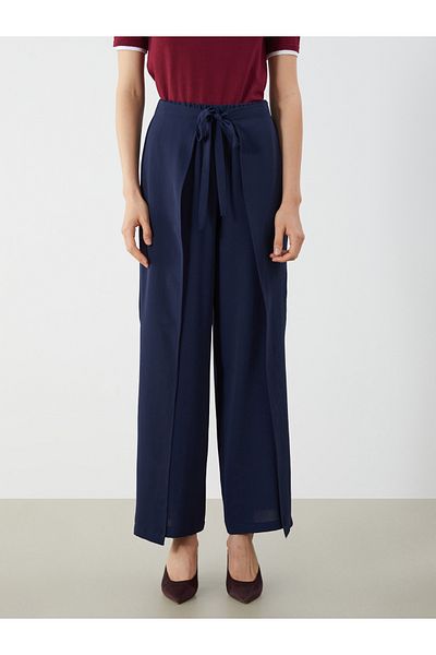 LC Waikiki Wide Leg Women's Trousers with Elastic Waist