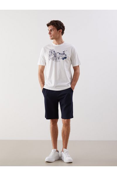 LC Waikiki Crew Neck Antalya Printed Combed Cotton Men's T-Shirt