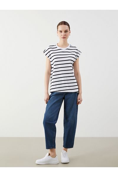 LC Waikiki Crew Neck Striped Women's T-Shirt