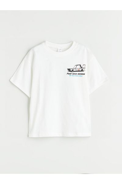 LC Waikiki Crew Neck Printed Boy's T-Shirt