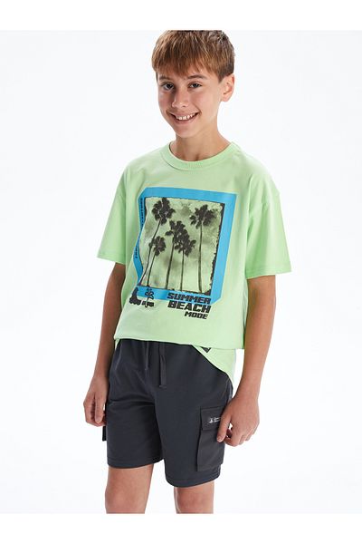 LC Waikiki Boys' Cargo Shorts with Elastic Waist