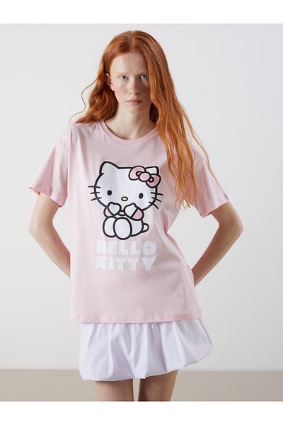 LC Waikiki Crew Neck Hello Kitty Printed Women's T-Shirt