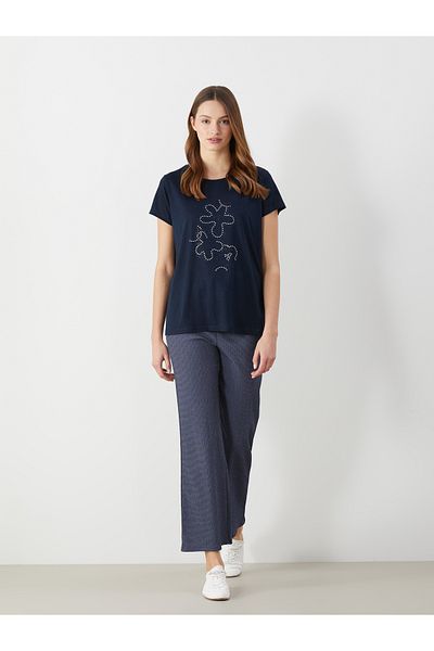 LC Waikiki Elastic Waist Striped Women's Trousers