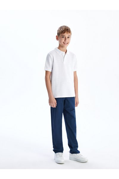 LC Waikiki Tricou pentru băiat cu gât polo texturat