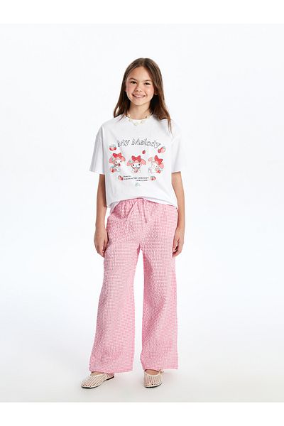 LC Waikiki Crew Neck My Melody Printed Girl's T-Shirt