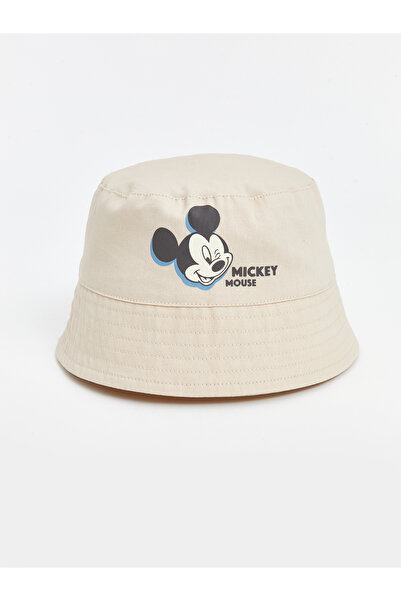 LC Waikiki Pălărie tip găleată pentru fetițe cu imprimeu Mickey Mouse