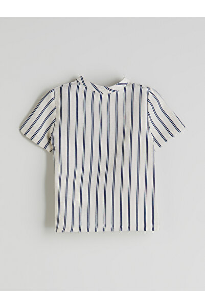 LC Waikiki Csíkos kisfiú ing és rövidnadrág 2 darabos szett