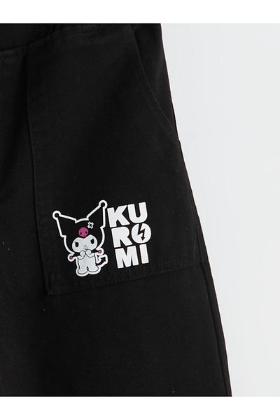LC Waikiki Elastic Waist Kuromi Printed Girls' Trousers