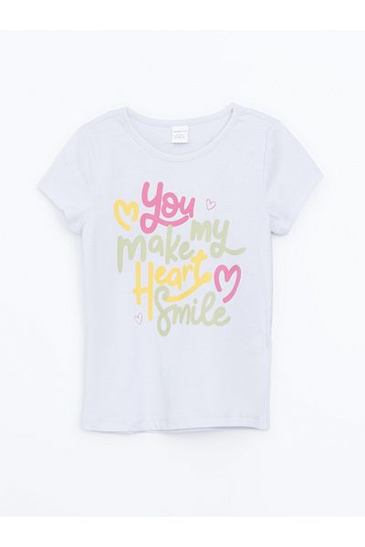 LC Waikiki Crew Neck Short Sleeve Girl's T-Shirt