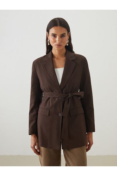 LC Waikiki Linen Blended Women's Blazer Jacket