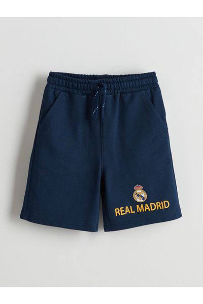 LC Waikiki Elastic Waist Real Madrid Printed Boys' Shorts
