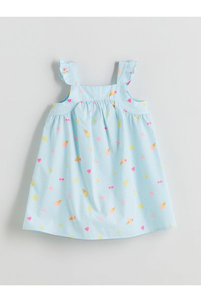 LC Waikiki Rochie din poplin pentru fete cu guler pătrat