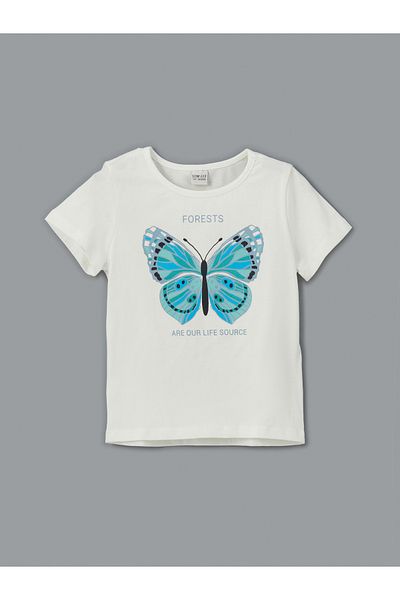 LC Waikiki Crew Neck Girl's T-Shirt and Shorts