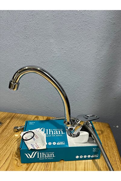 Veka Tek Gözlü Evye Musluk Bataryası - Yüksek Borulu Lavabo Bataryası