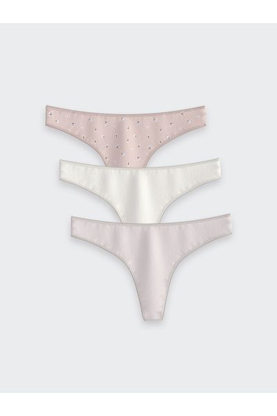 LC Waikiki Floral Thong Σλιπ 3 Συσκευασία