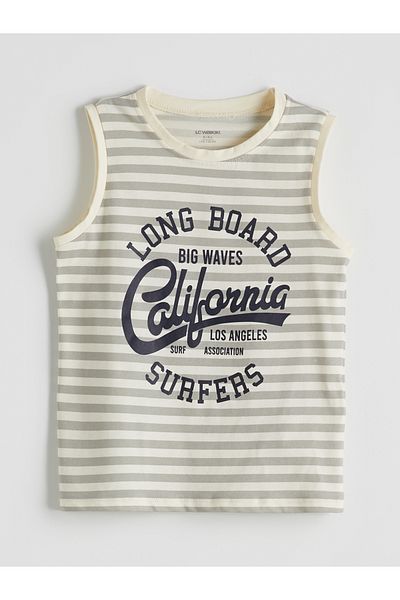 LC Waikiki Crew Neck Striped Boy Undershirt