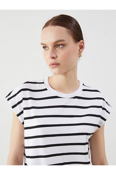 LC Waikiki Crew Neck Striped Women's T-Shirt