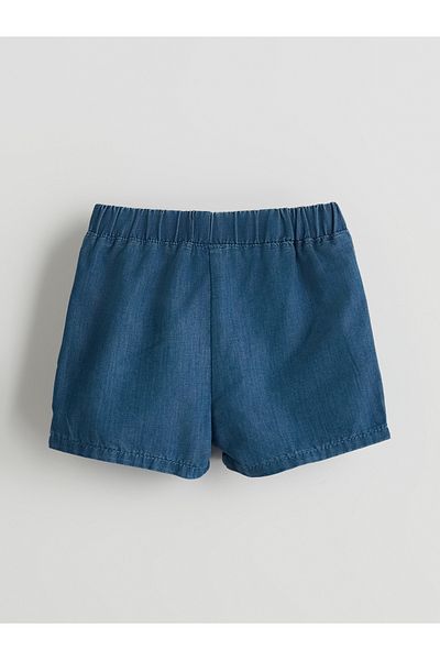 LC Waikiki Girl's Jeans Shorts with Elastic Waist