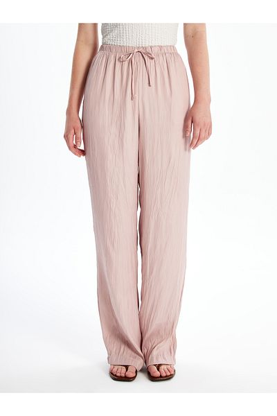 LC Waikiki Wide Leg Women's Trousers with Elastic Waist