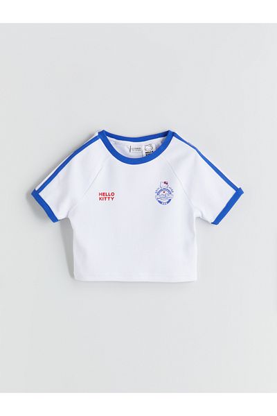 LC Waikiki Κοριτσίστικο μπλουζάκι με στάμπα Hello Kitty Crew Neck